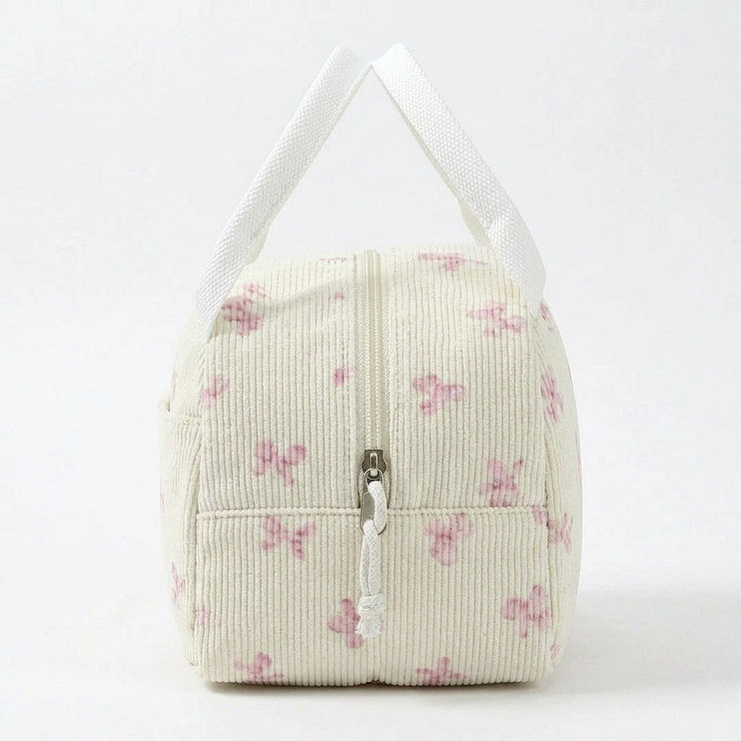 Anna-Kaci Floral Patchwork Zip Top Lunch Bag Small Travel Tote with Handle Lightweight Organizer