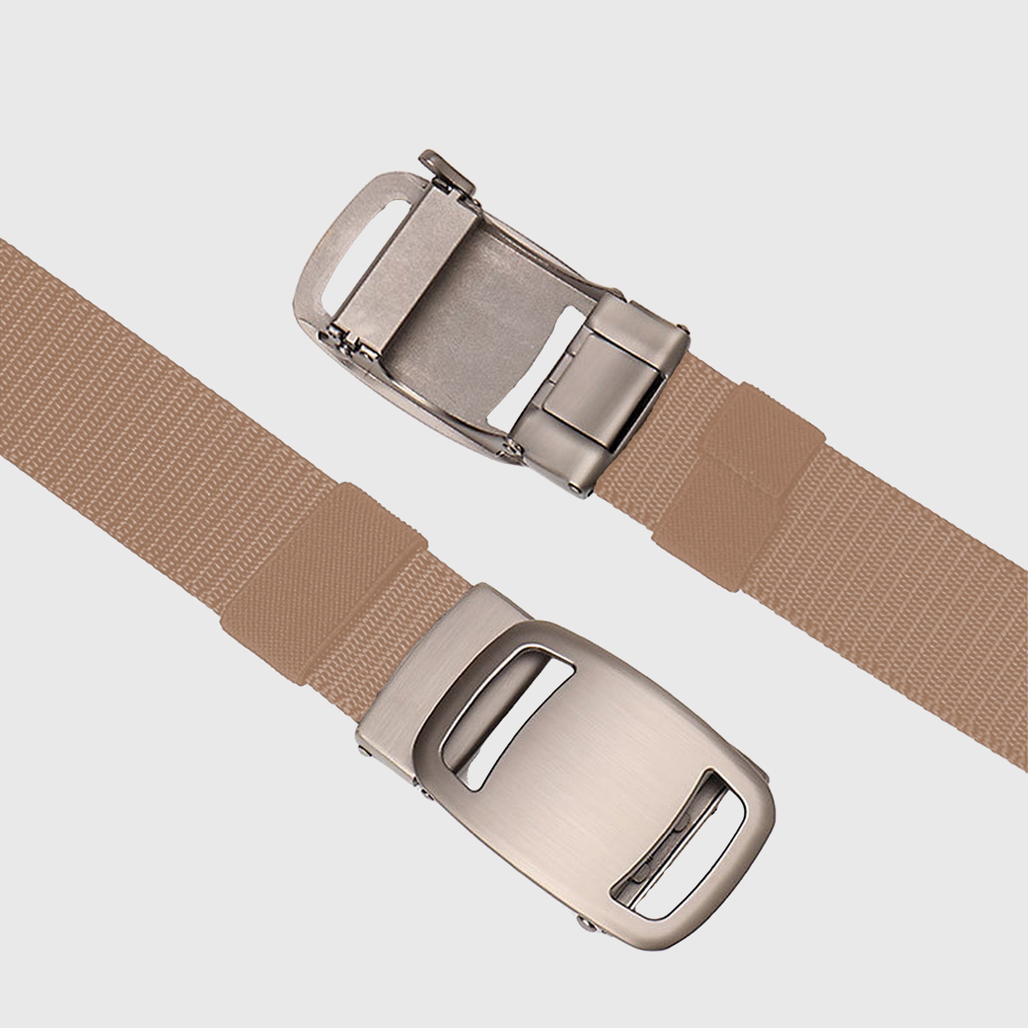 Anna-Kaci Women's Nylon - Look Canvas Belt with Alloy Automatic Buckle