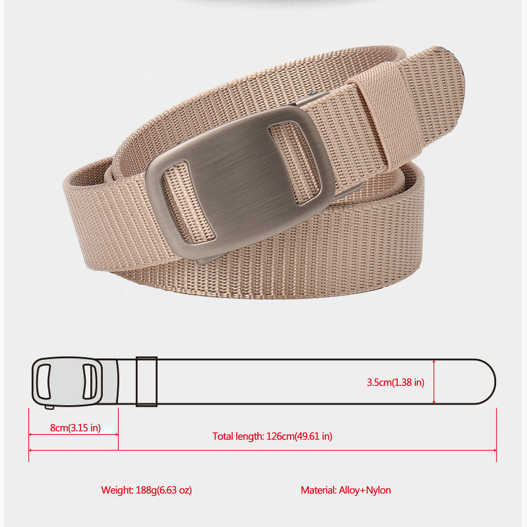 Anna-Kaci Women's Nylon - Look Canvas Belt with Alloy Automatic Buckle