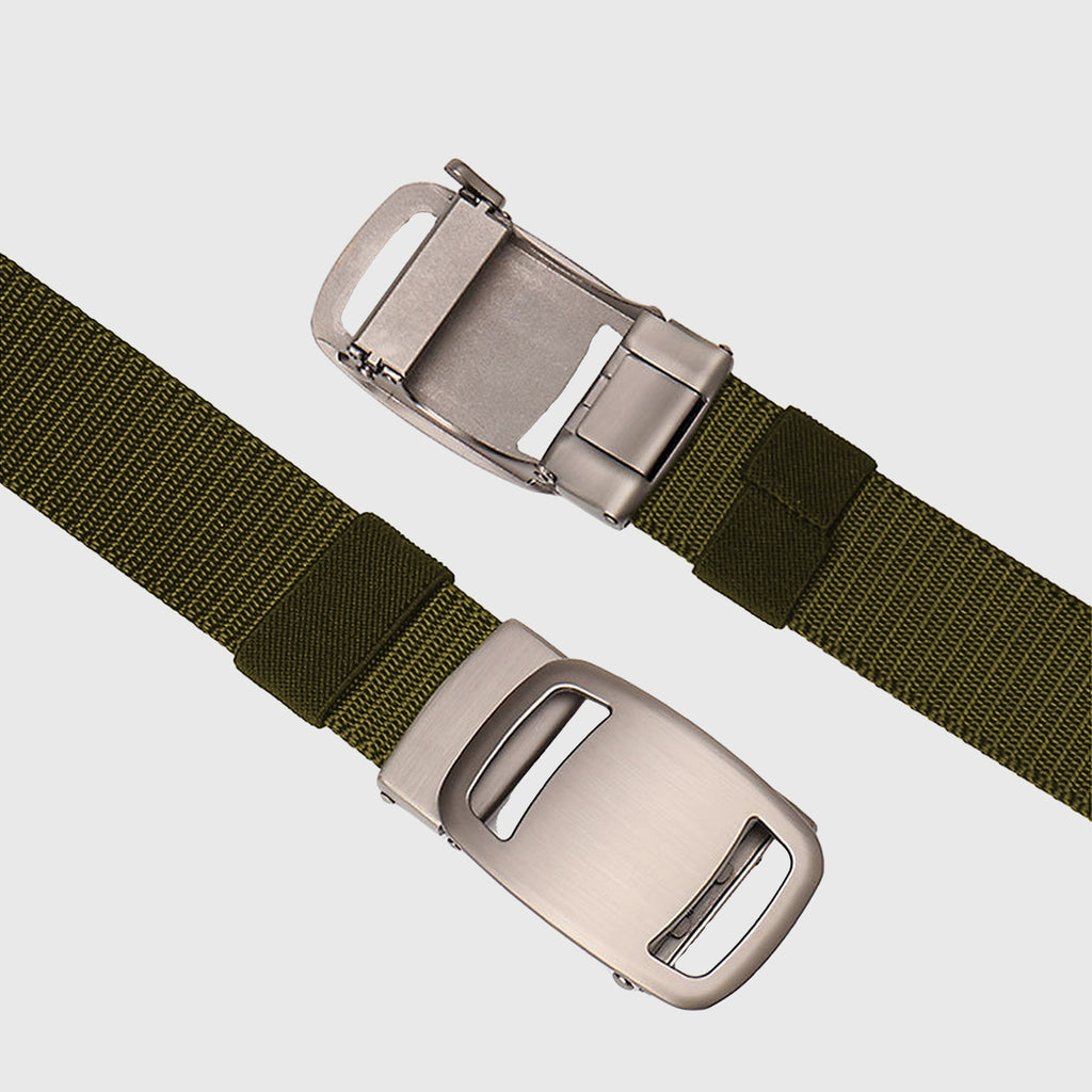 Anna-Kaci Women's Nylon - Look Canvas Belt with Alloy Automatic Buckle