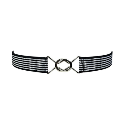 Anna-Kaci Adjustable Striped Waist Belt