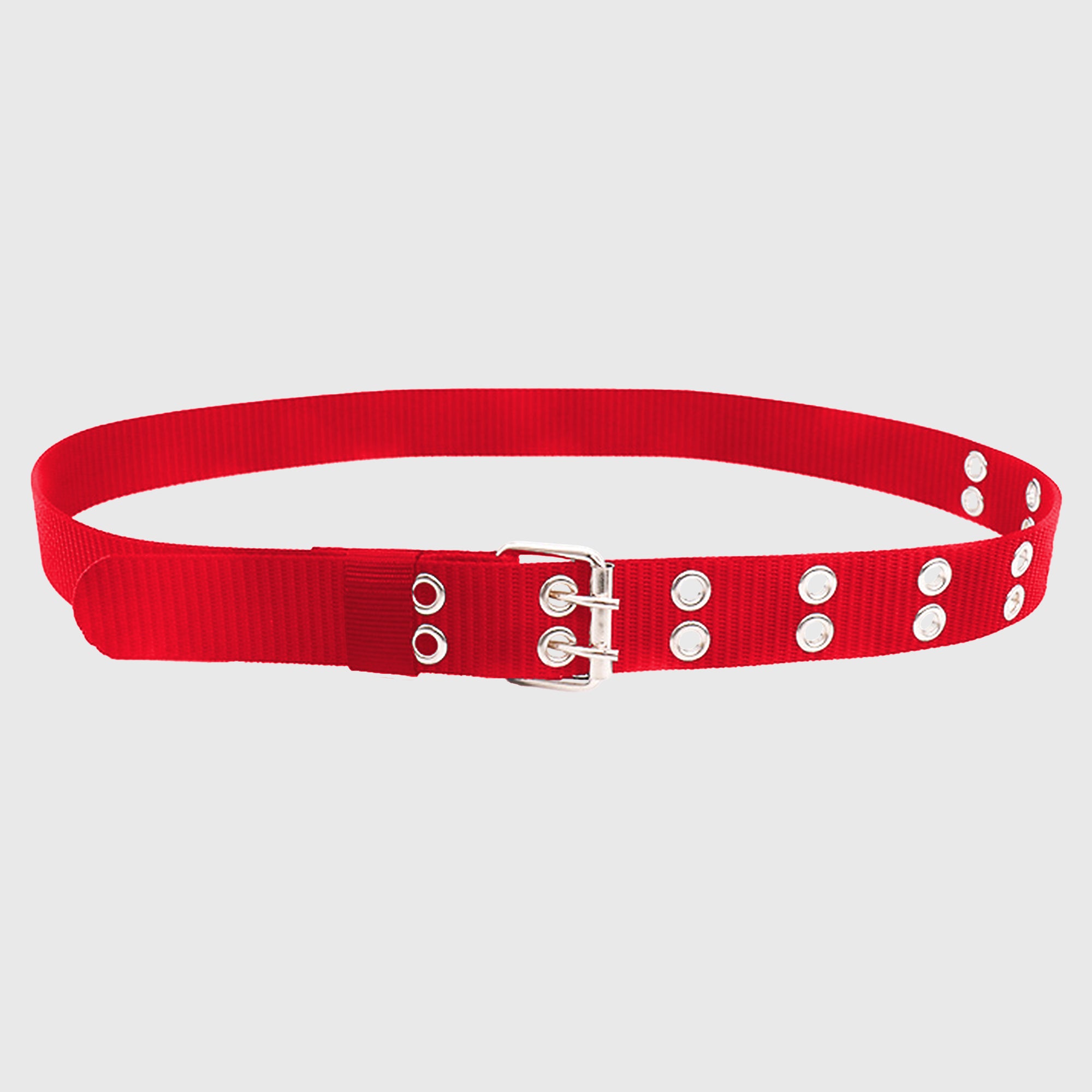 Anna-Kaci Women's Nylon Web Belt with Silver Buckle