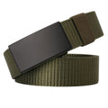Anna-Kaci Women's Nylon Belt with Black Metal Buckle