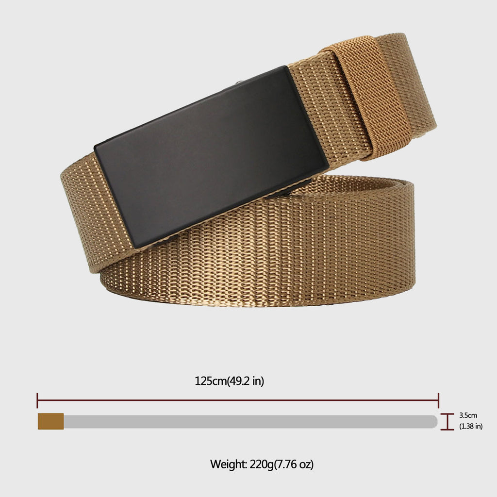 Anna-Kaci Women's Nylon Belt with Black Metal Buckle
