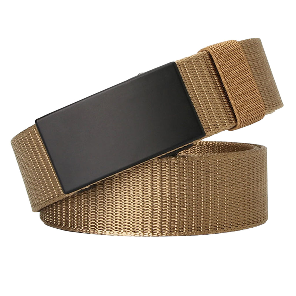 Anna-Kaci Women's Nylon Belt with Black Metal Buckle