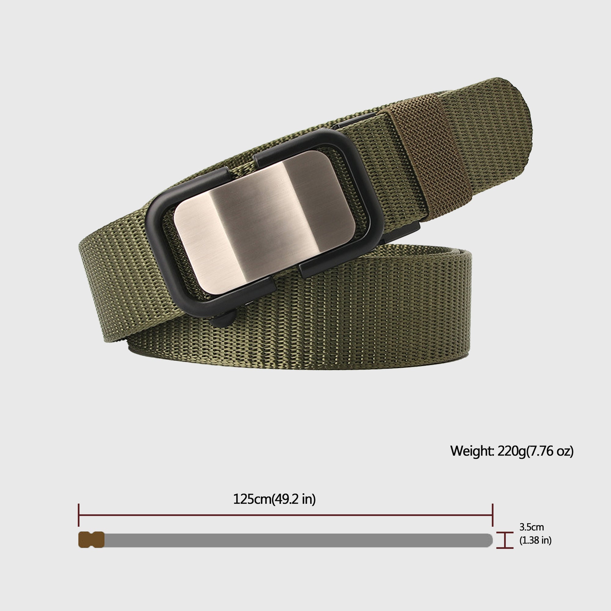 Anna-Kaci Women's Nylon Belt with Metal Buckle