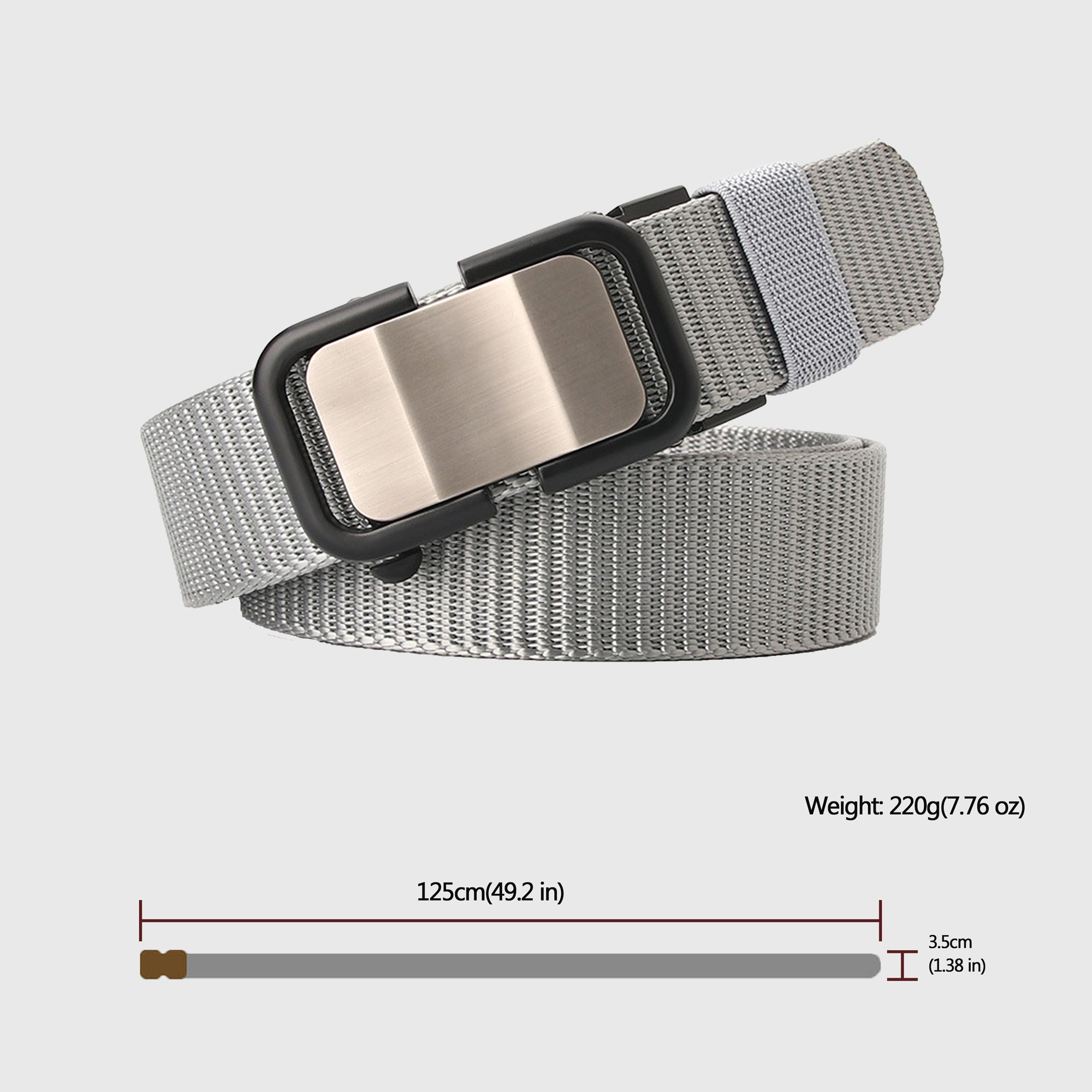 Anna-Kaci Women's Nylon Belt with Metal Buckle
