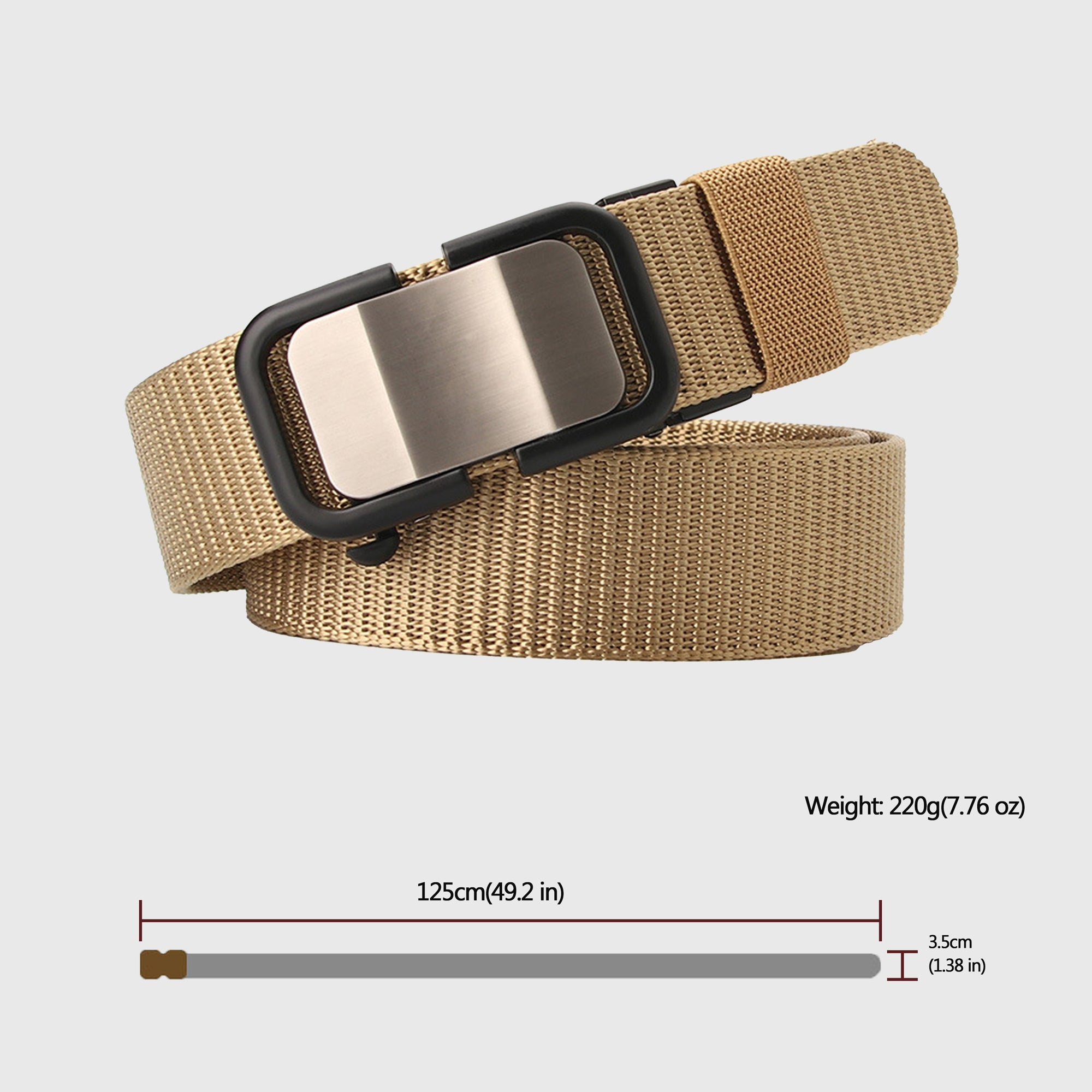 Anna-Kaci Women's Nylon Belt with Metal Buckle