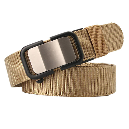 Anna-Kaci Women's Nylon Belt with Metal Buckle