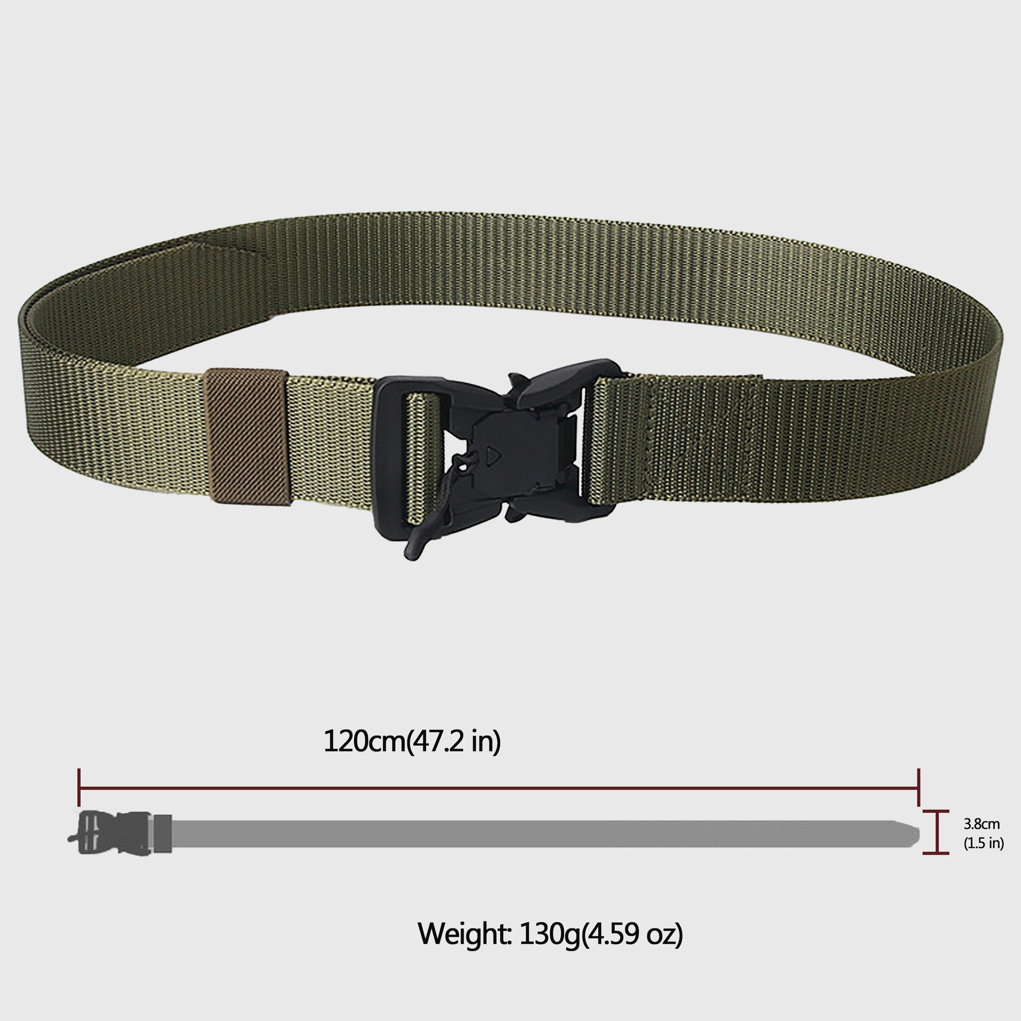 Anna-Kaci Women's Nylon Belt with Quick - Release Buckle