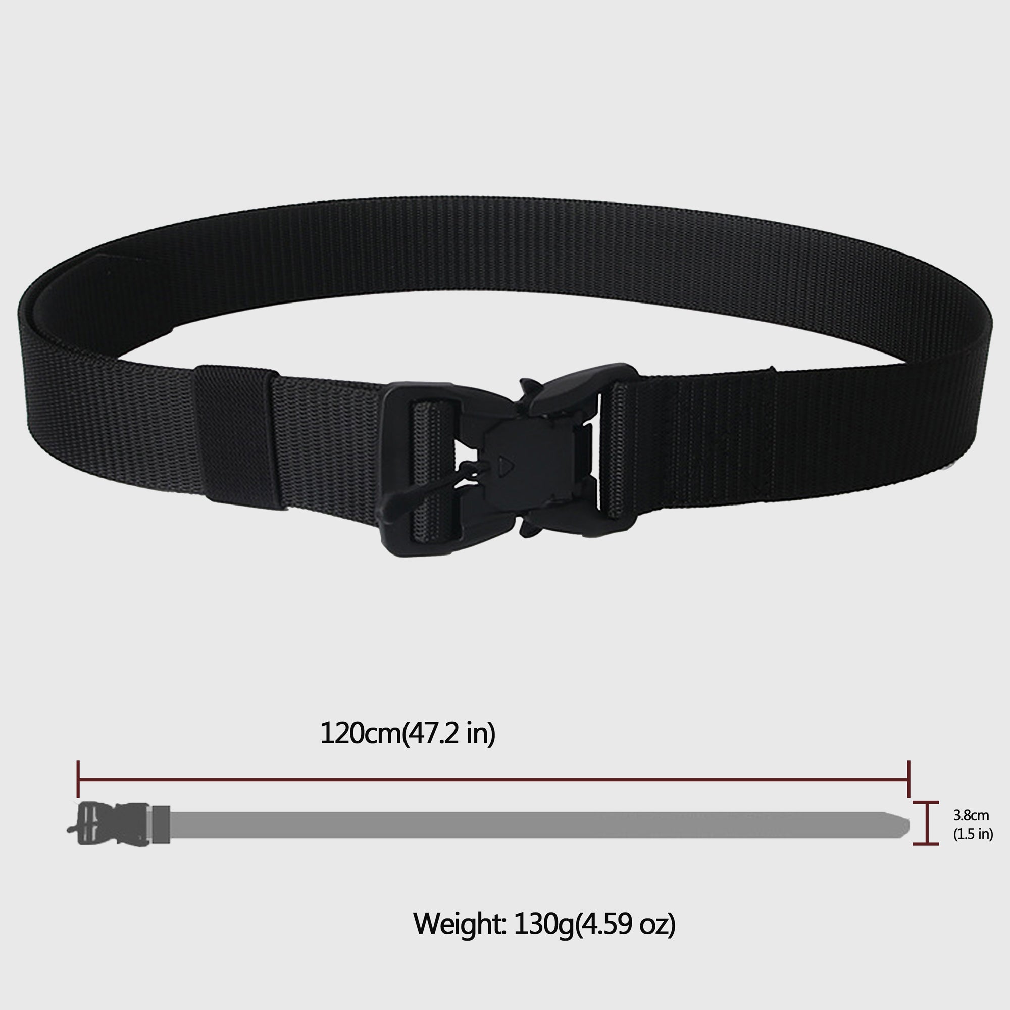 Anna-Kaci Women's Nylon Belt with Quick - Release Buckle
