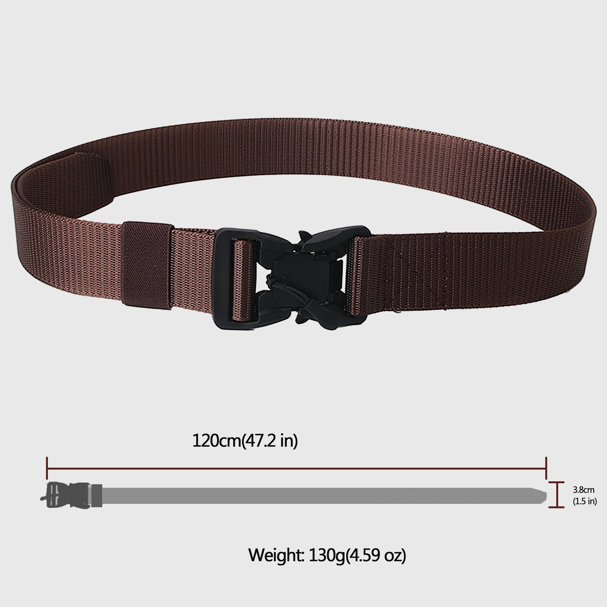 Anna-Kaci Women's Nylon Belt with Quick - Release Buckle