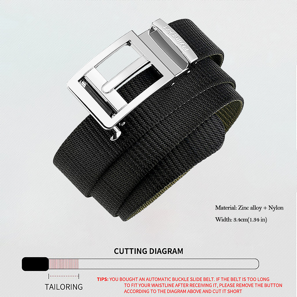 Anna-Kaci Women's Nylon Belt with Zinc Alloy Automatic Buckle