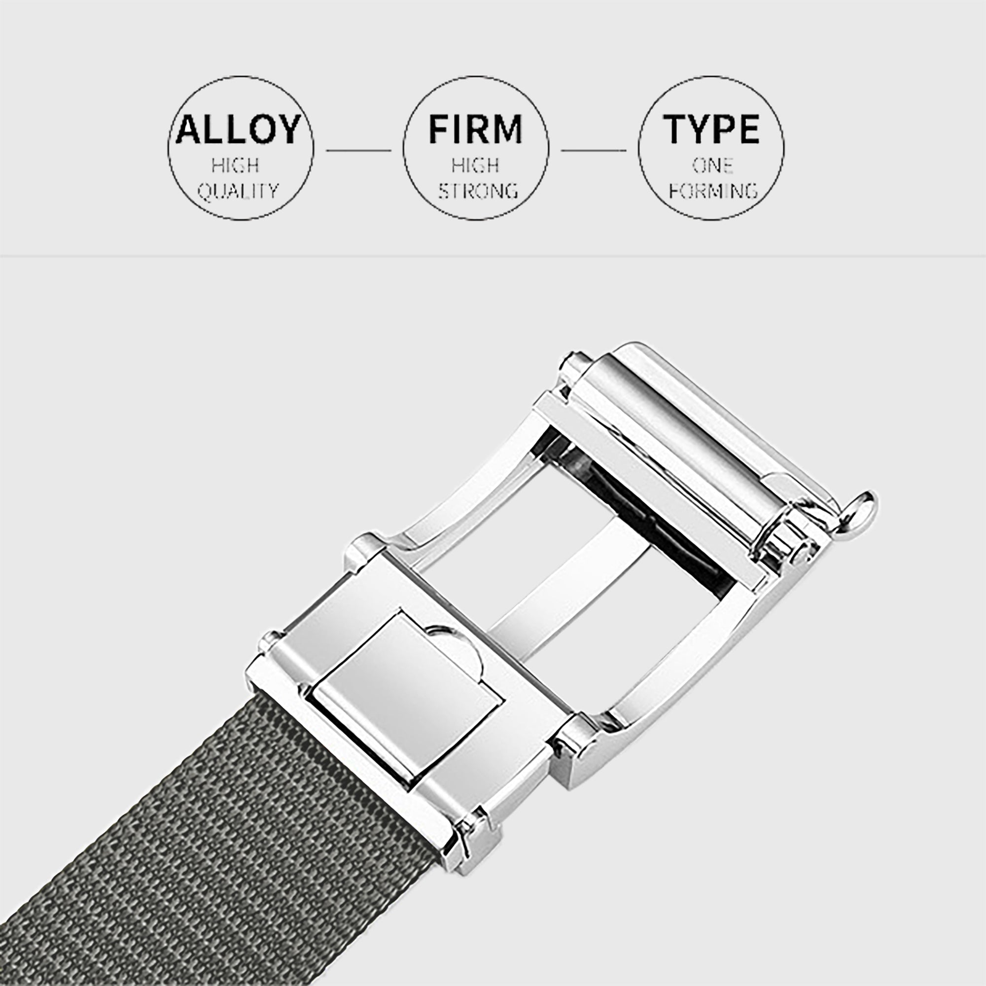 Anna-Kaci Women's Nylon Belt with Zinc Alloy Automatic Buckle
