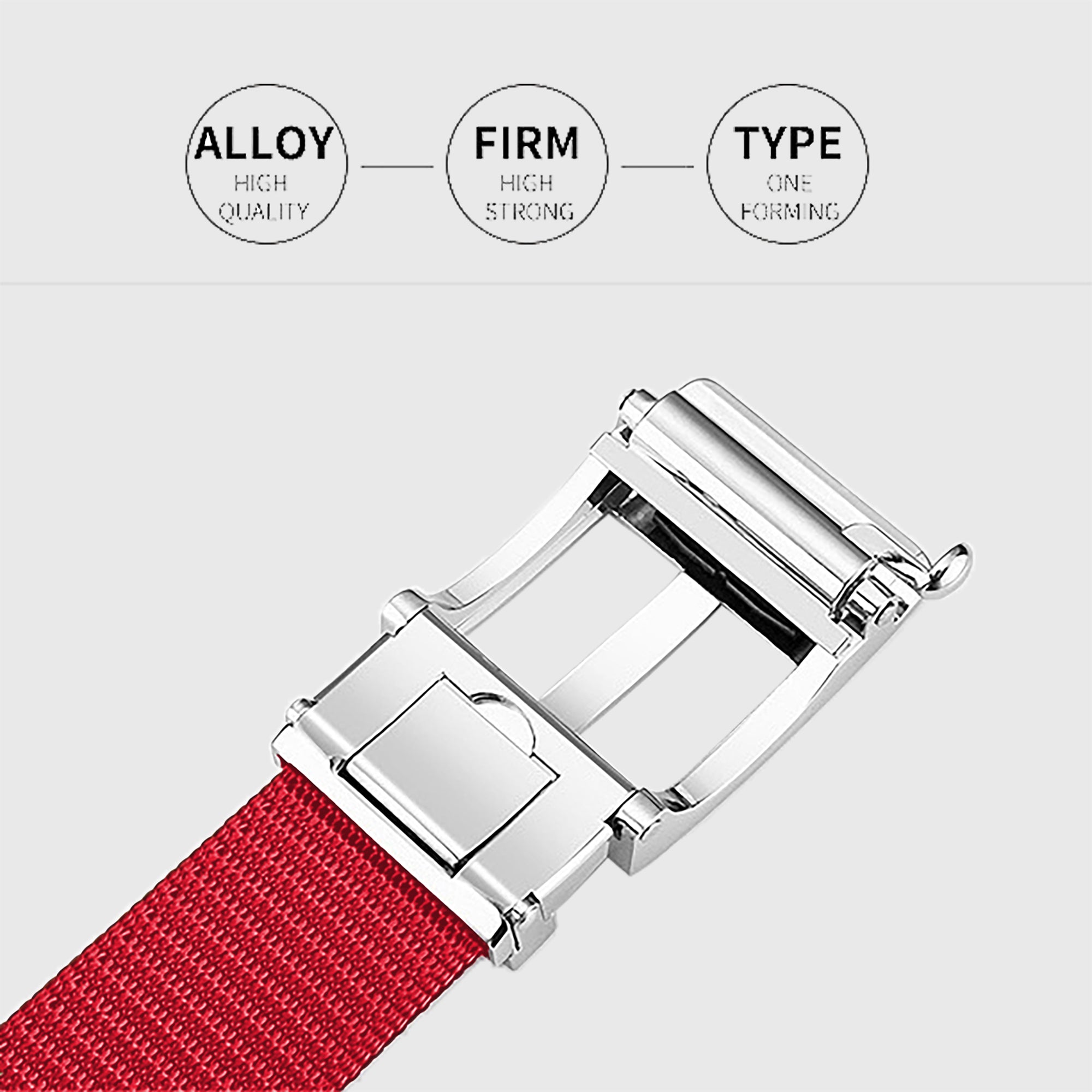 Anna-Kaci Women's Nylon Belt with Zinc Alloy Automatic Buckle