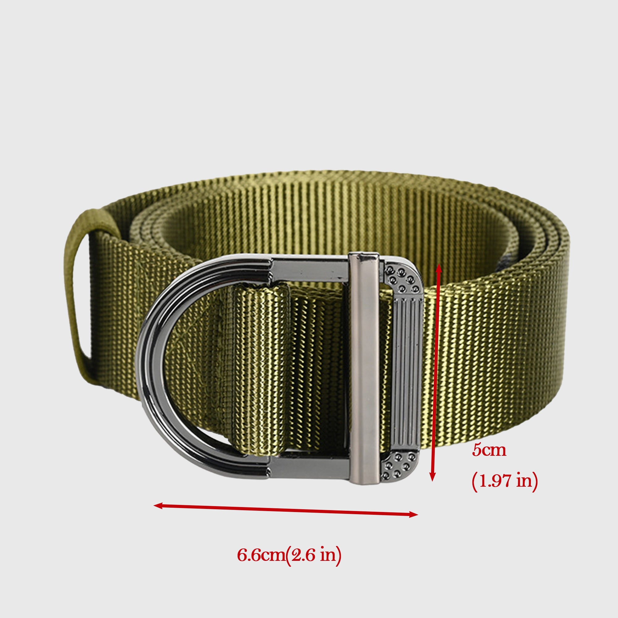Anna-Kaci Women's Nylon Waist Belt with Statement D - Ring Buckle
