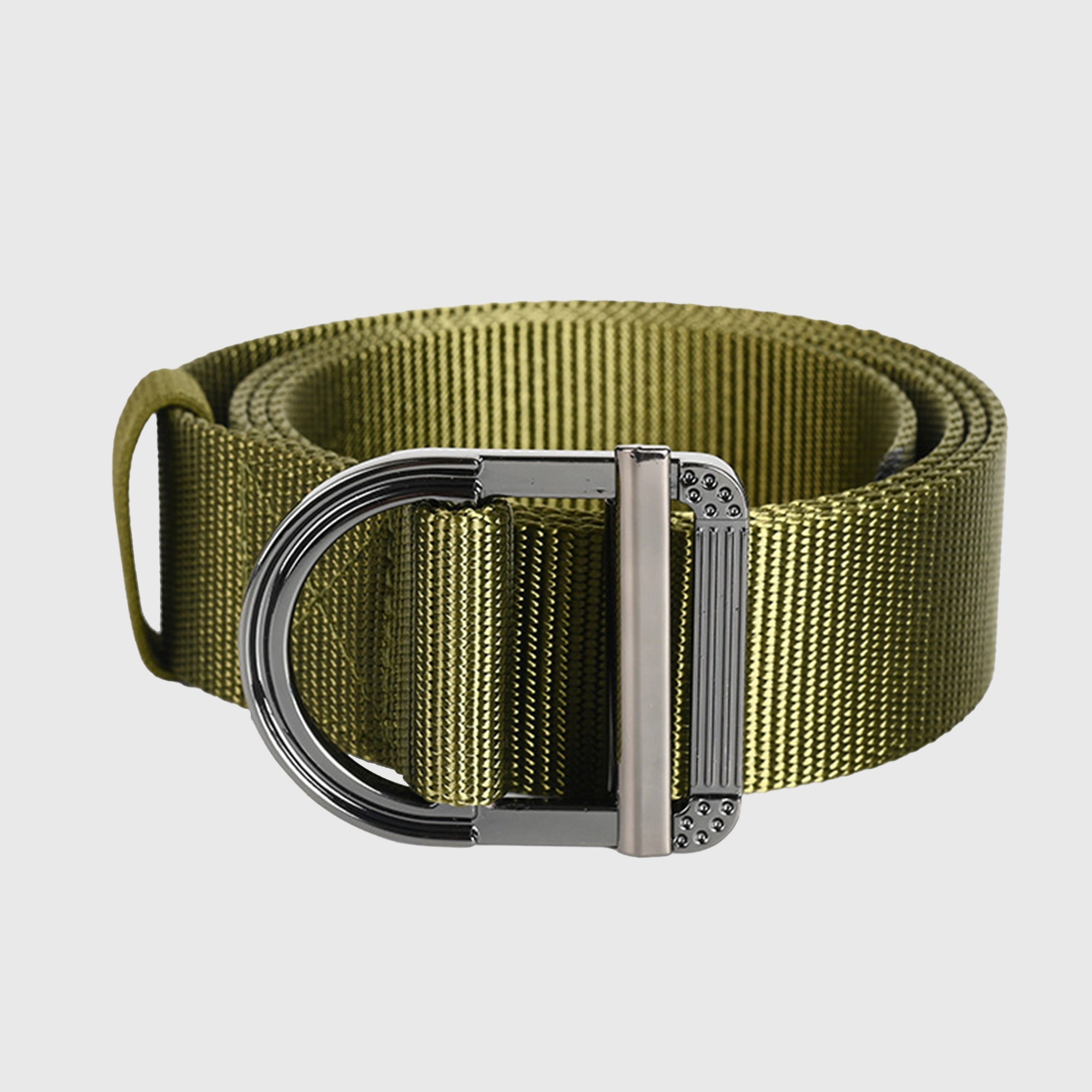 Anna-Kaci Women's Nylon Waist Belt with Statement D - Ring Buckle