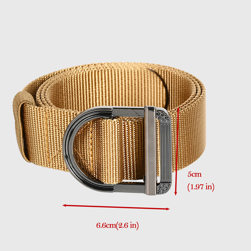 Anna-Kaci Women's Nylon Waist Belt with Statement D - Ring Buckle