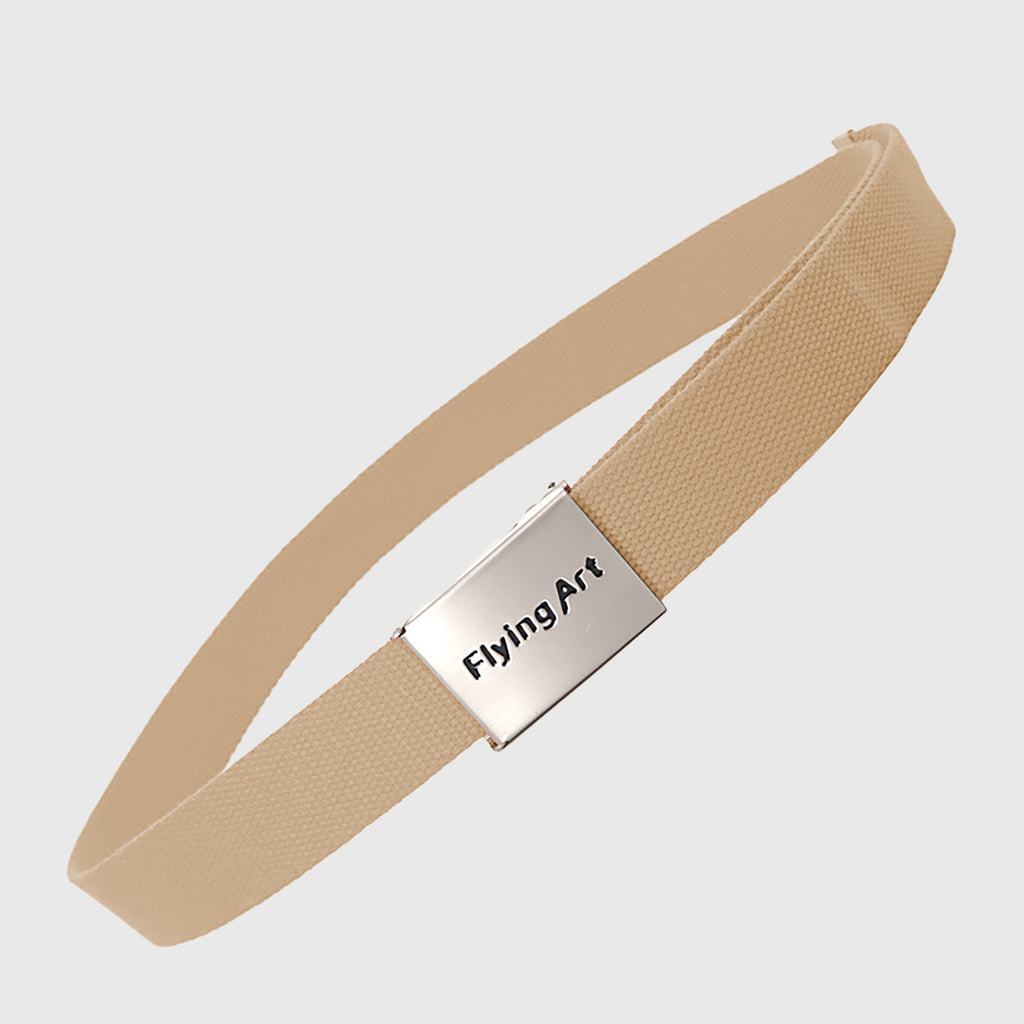 Anna-Kaci Women's Canvas Waist Belt with Metal Buckle