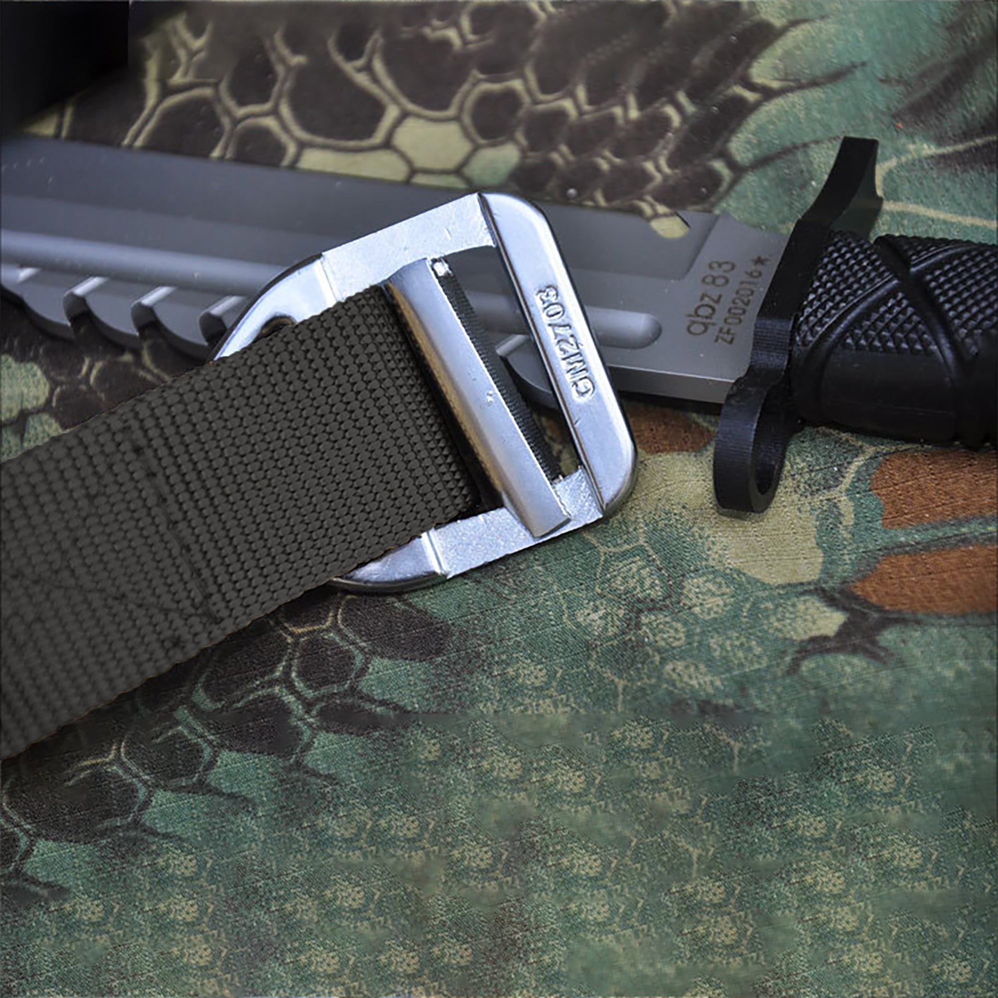 Anna-Kaci Women's Tactical Nylon Waist Belt with Metal Buckle