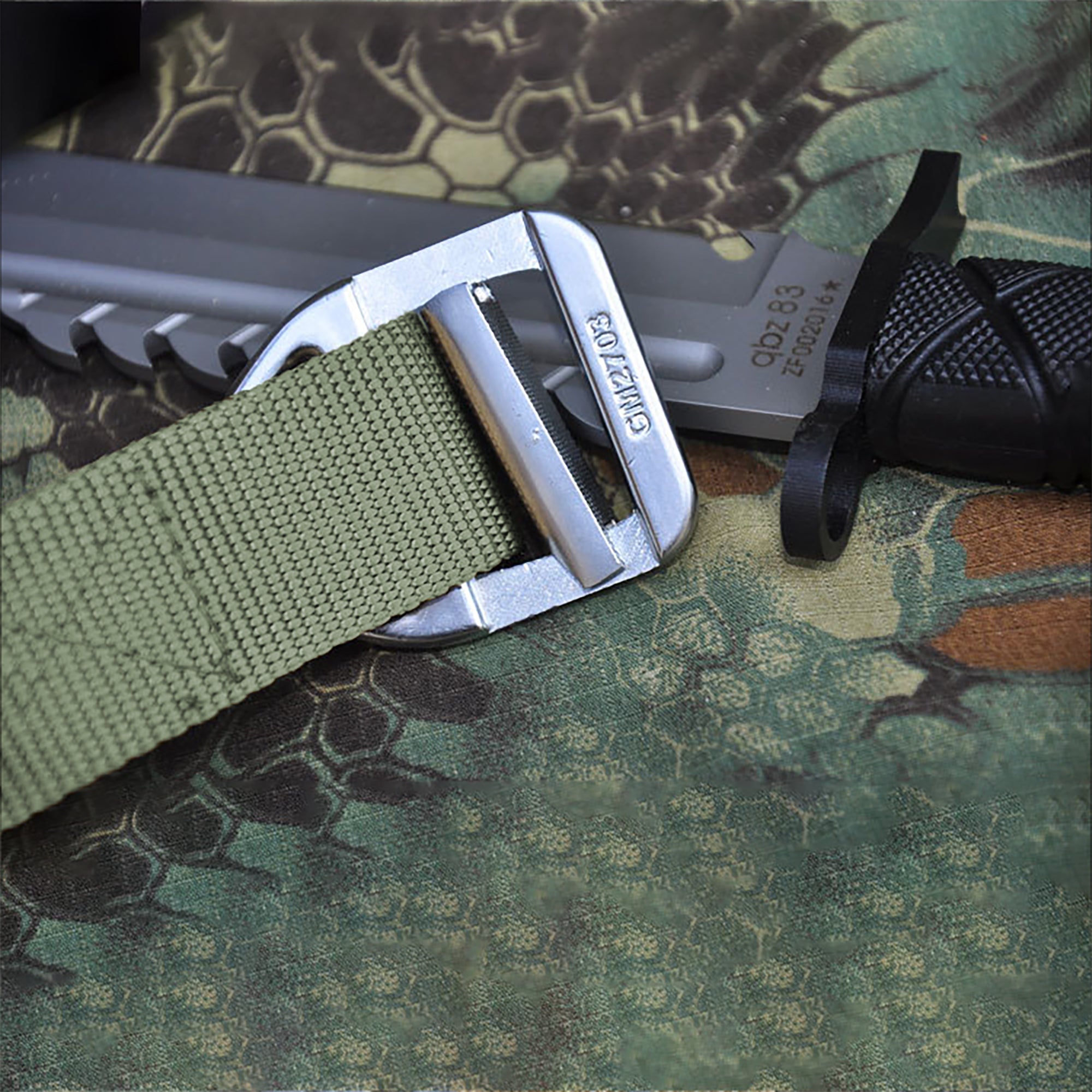 Anna-Kaci Women's Tactical Nylon Waist Belt with Metal Buckle