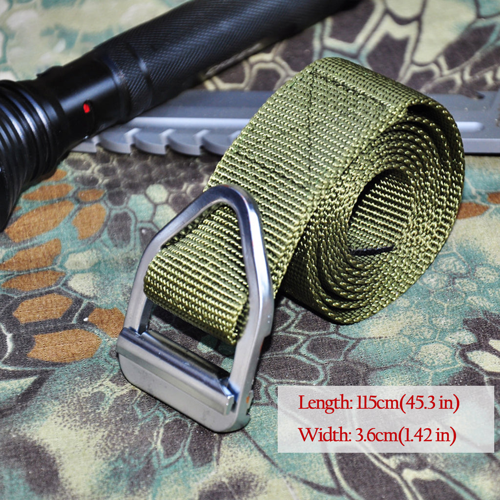 Anna-Kaci Women's Tactical Nylon Waist Belt with Metal Buckle