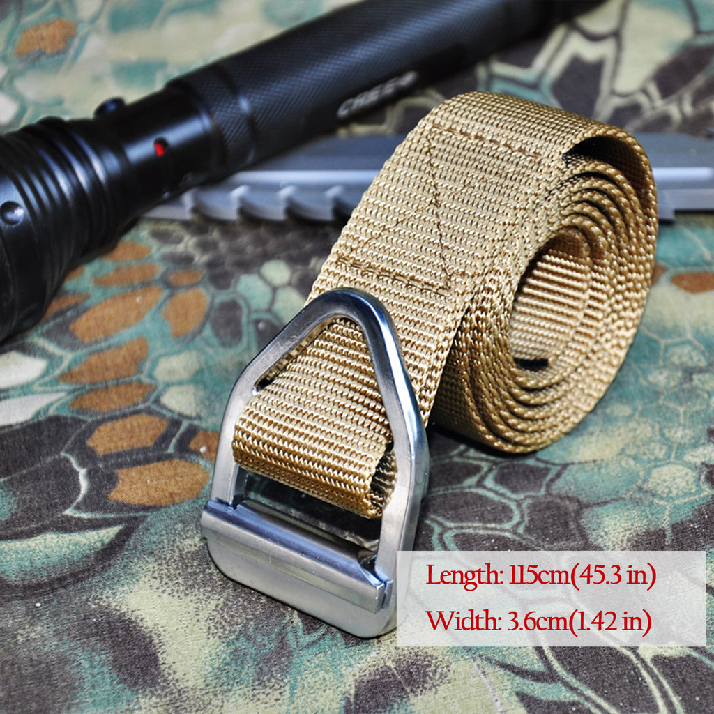 Anna-Kaci Women's Tactical Nylon Waist Belt with Metal Buckle