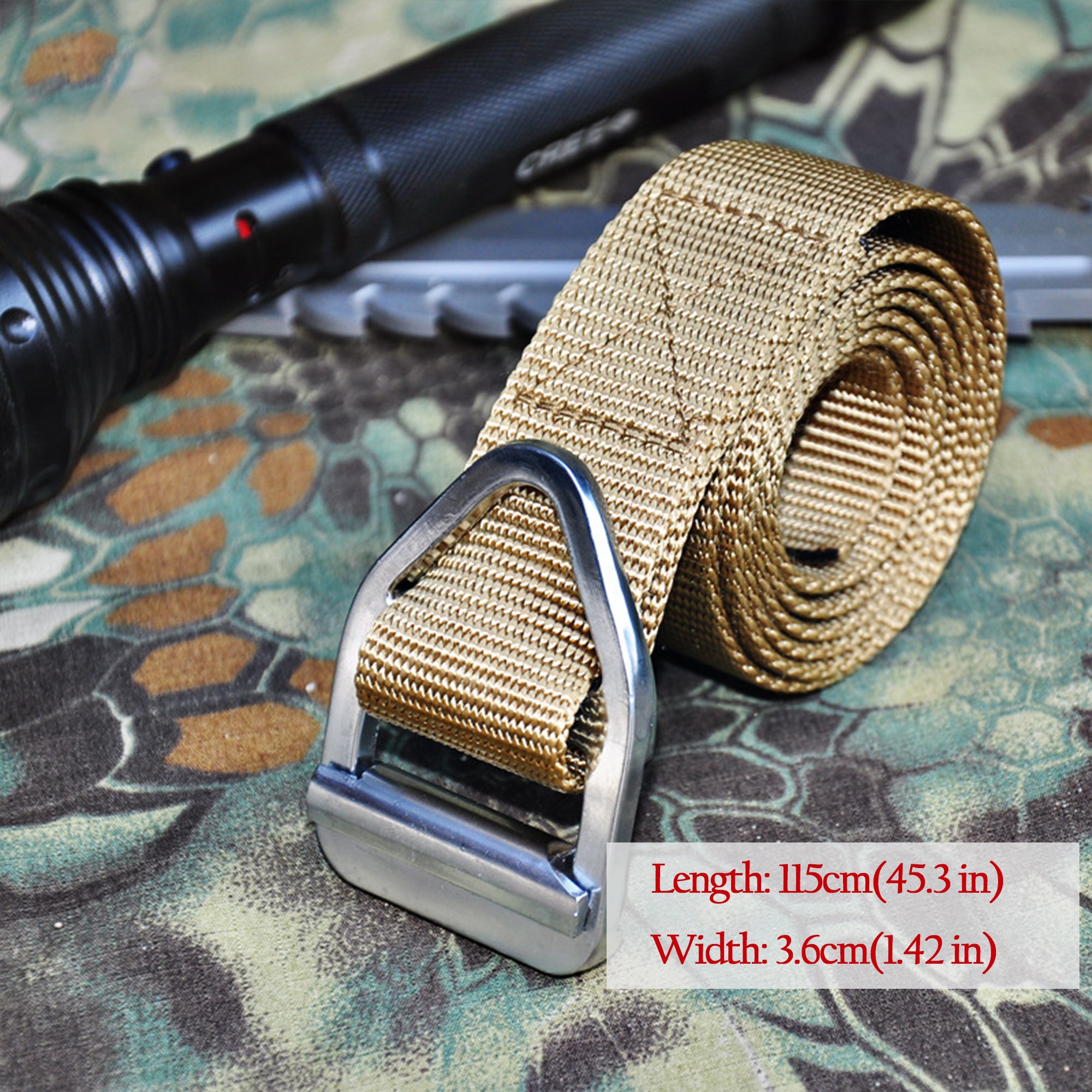 Anna-Kaci Women's Tactical Nylon Waist Belt with Metal Buckle