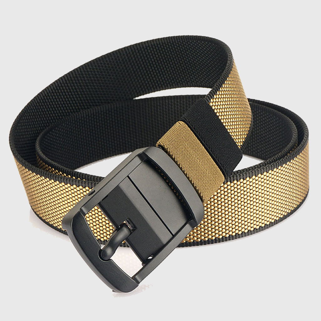 Anna-Kaci Women's Reversible 2-Color Nylon Waist Belt with Zinc Alloy Buckle