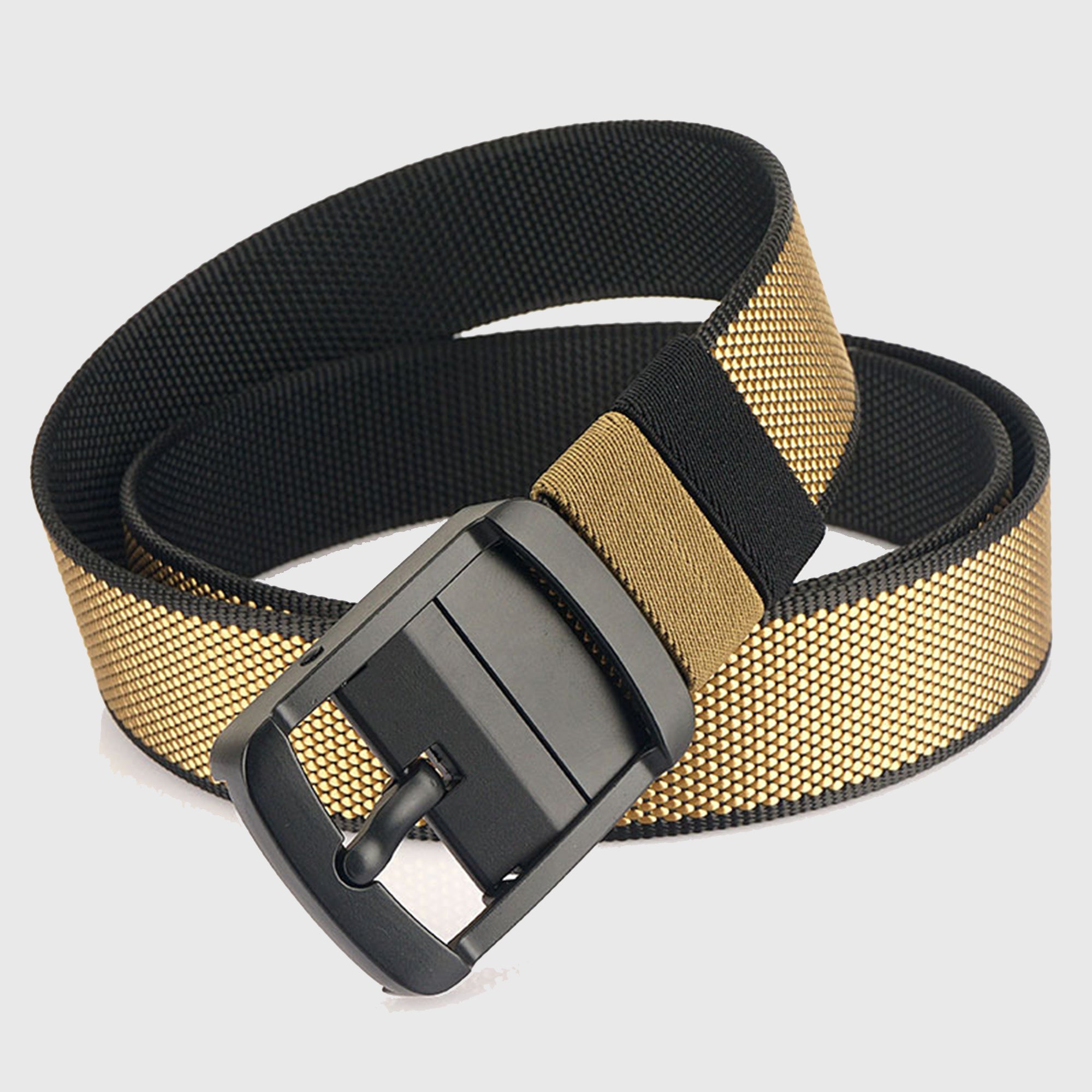 Anna-Kaci Women's Reversible 2-Color Nylon Waist Belt with Zinc Alloy Buckle