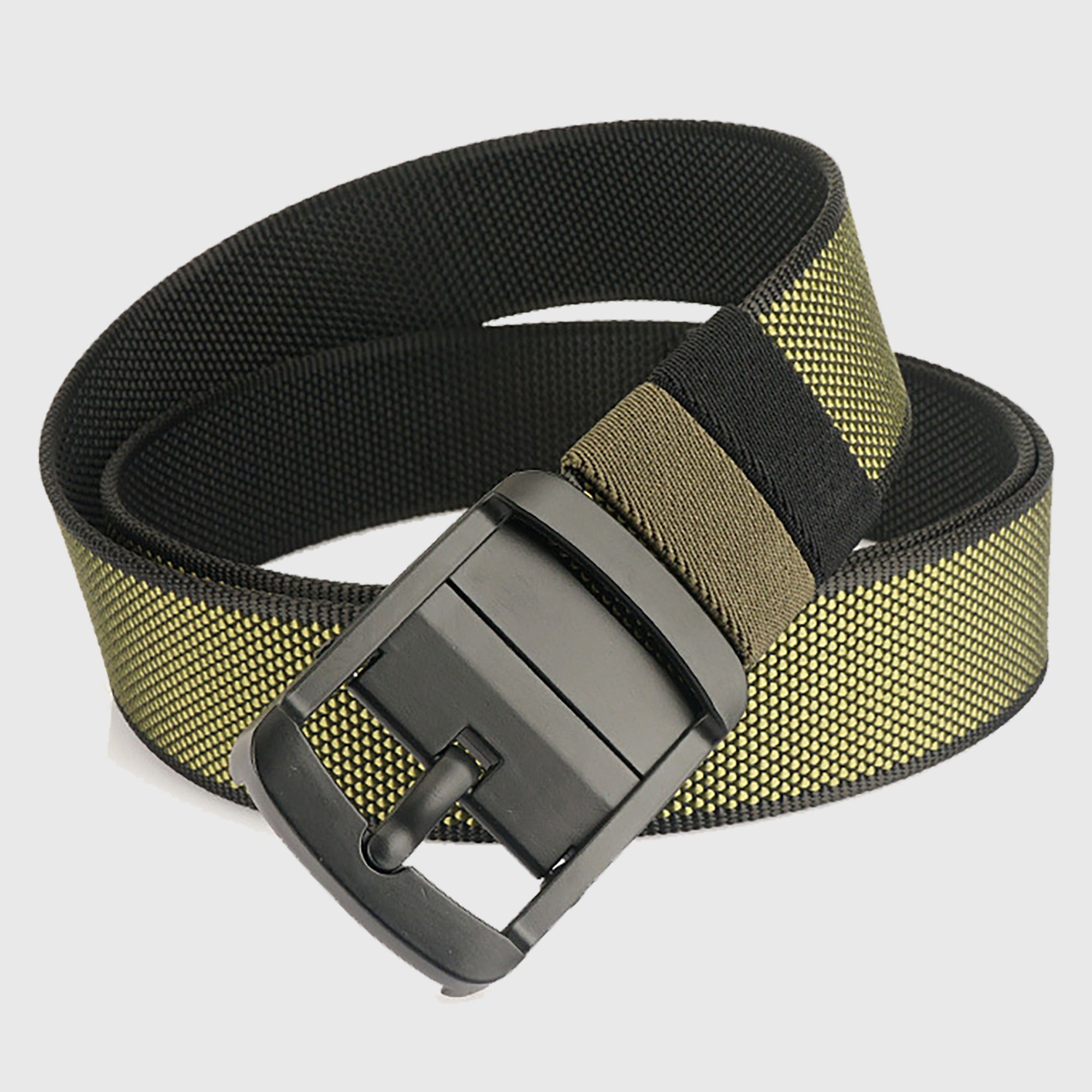 Anna-Kaci Women's Reversible 2-Color Nylon Waist Belt with Zinc Alloy Buckle
