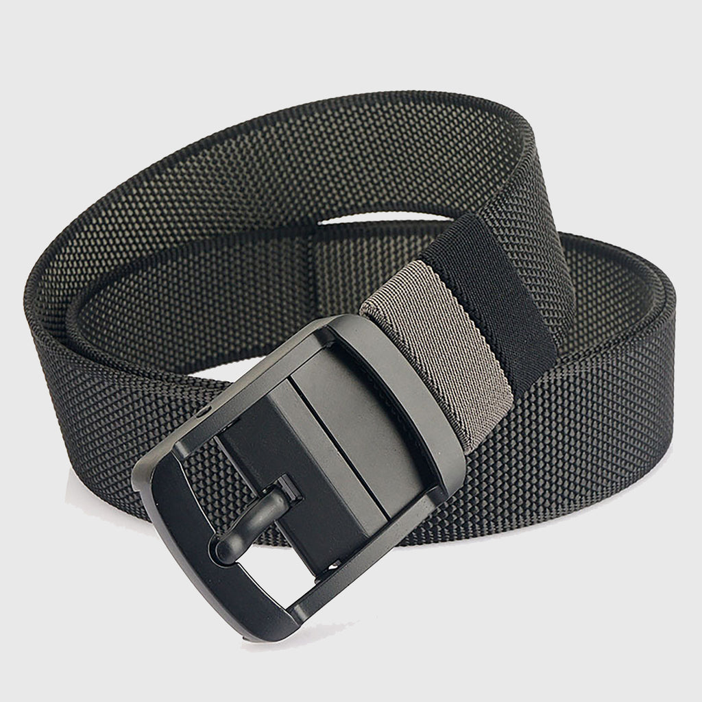 Anna-Kaci Women's Reversible 2-Color Nylon Waist Belt with Zinc Alloy Buckle