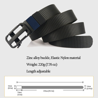 Anna-Kaci Women's Elastic Nylon Waist Belt with Zinc Alloy Adjustable Buckle