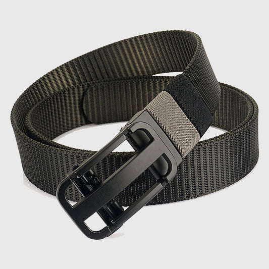 Anna-Kaci Women's Elastic Nylon Waist Belt with Zinc Alloy Adjustable Buckle