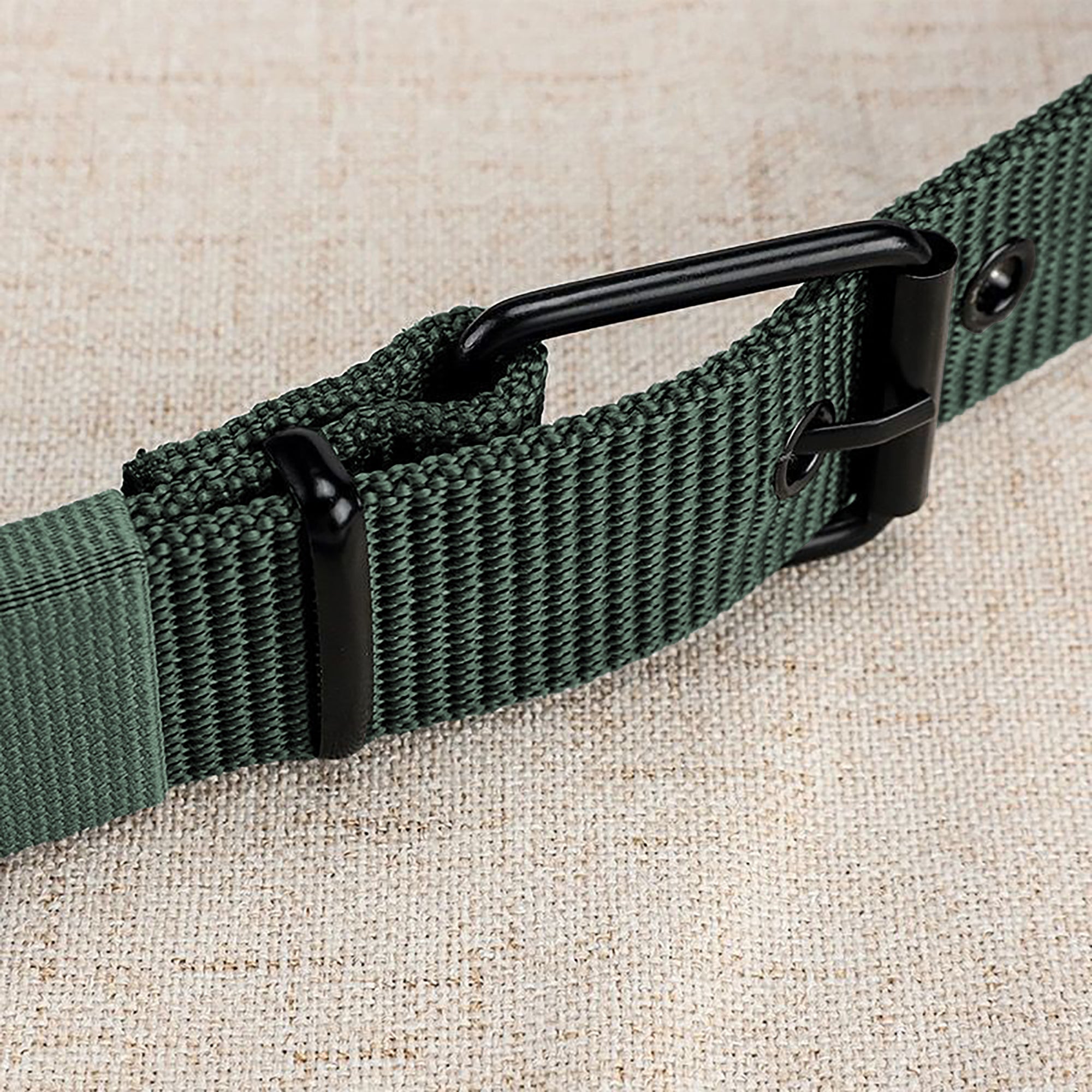 Anna-Kaci Women's Nylon Waist Belt with Multiple Holes & Black Buckle