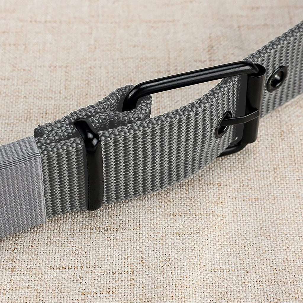Anna-Kaci Women's Nylon Waist Belt with Multiple Holes & Black Buckle