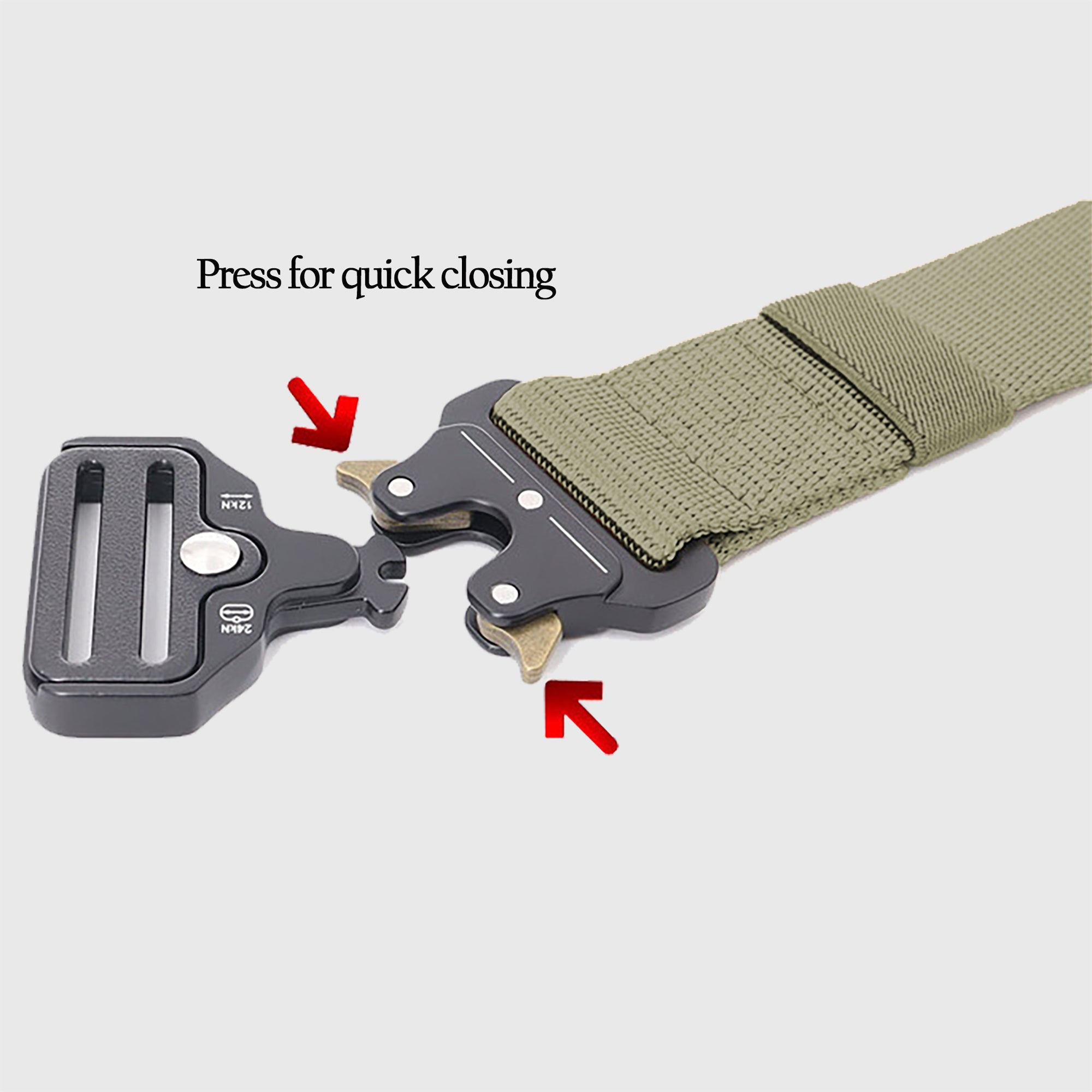 Anna-Kaci Women's Tactical Nylon Waist Belt with Quick-Release Metal Buckle