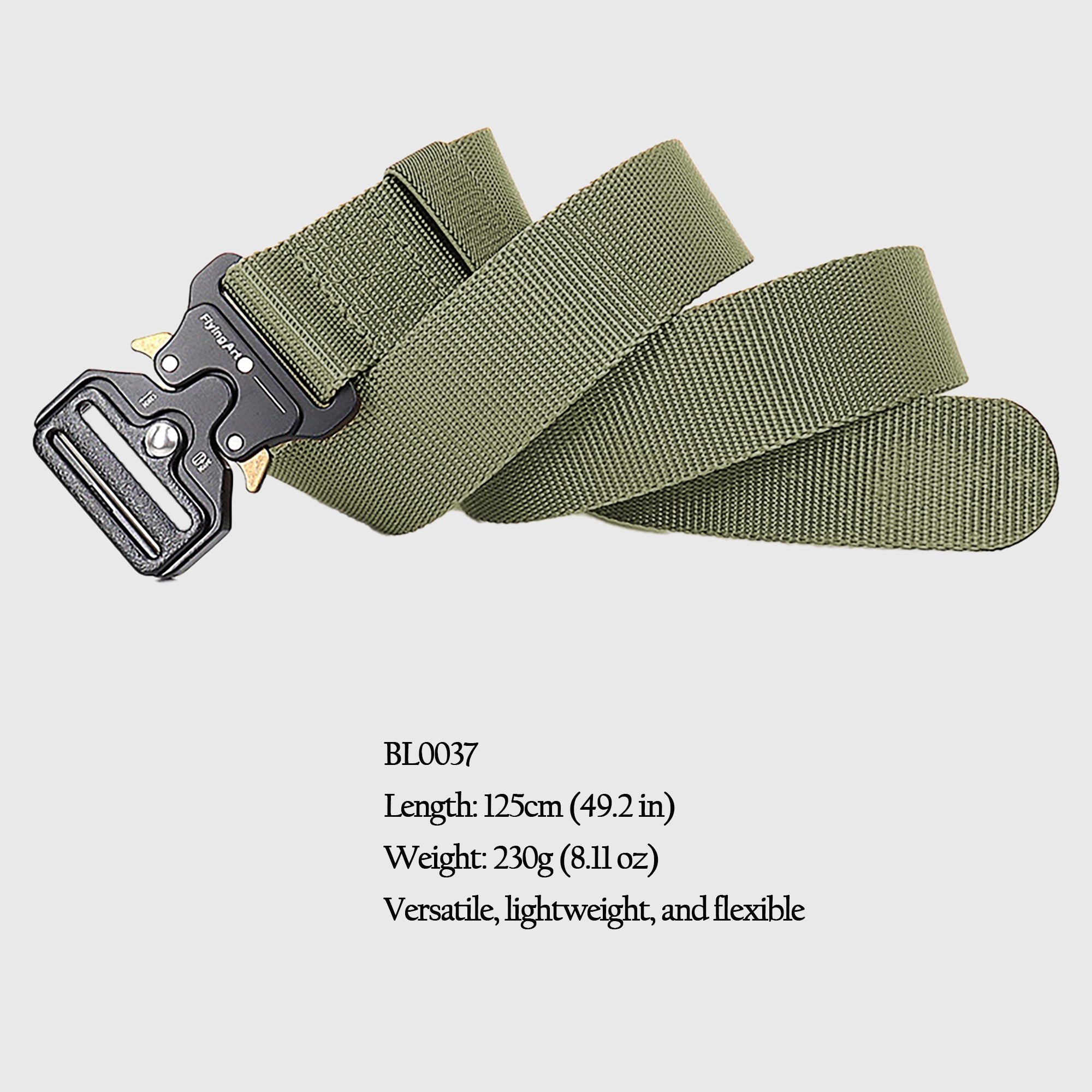 Anna-Kaci Women's Tactical Nylon Waist Belt with Quick-Release Metal Buckle