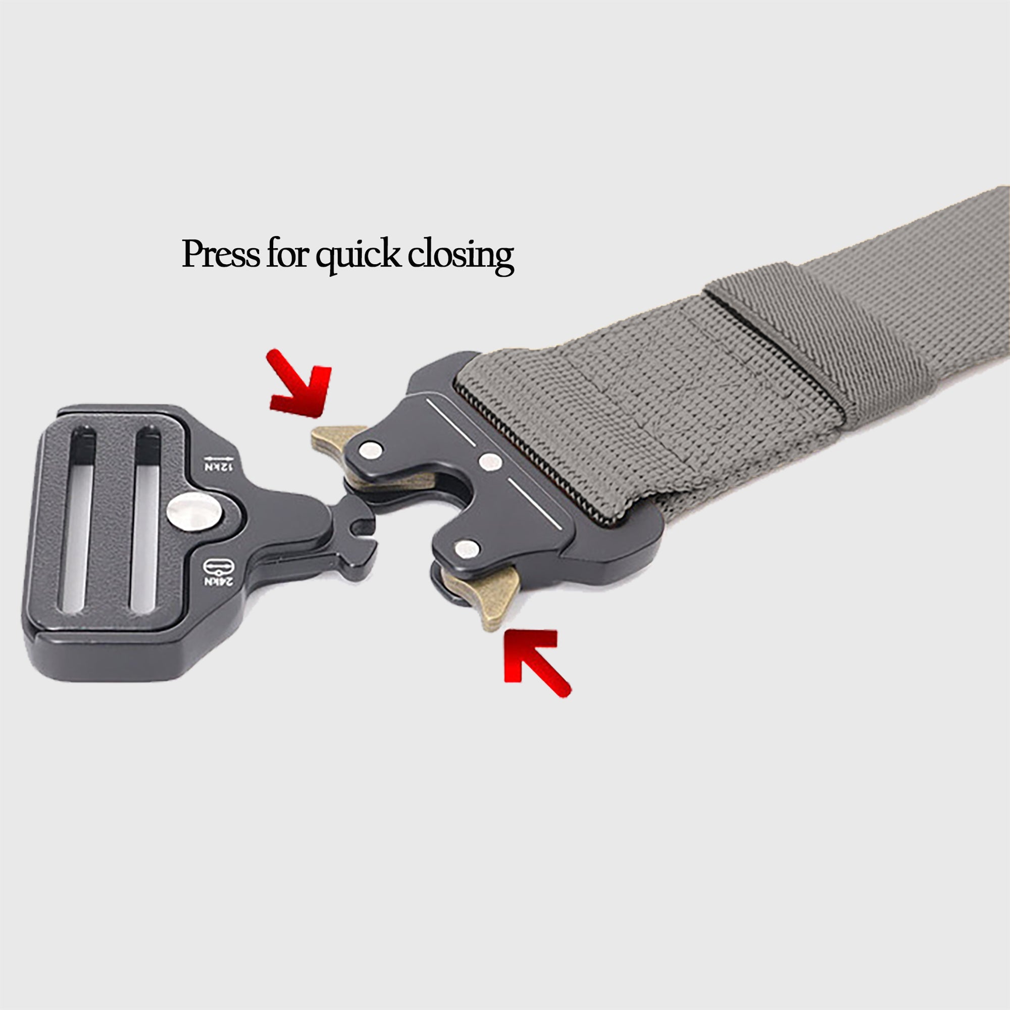 Anna-Kaci Women's Tactical Nylon Waist Belt with Quick-Release Metal Buckle