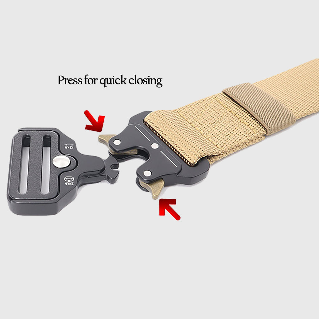 Anna-Kaci Women's Tactical Nylon Waist Belt with Quick-Release Metal Buckle