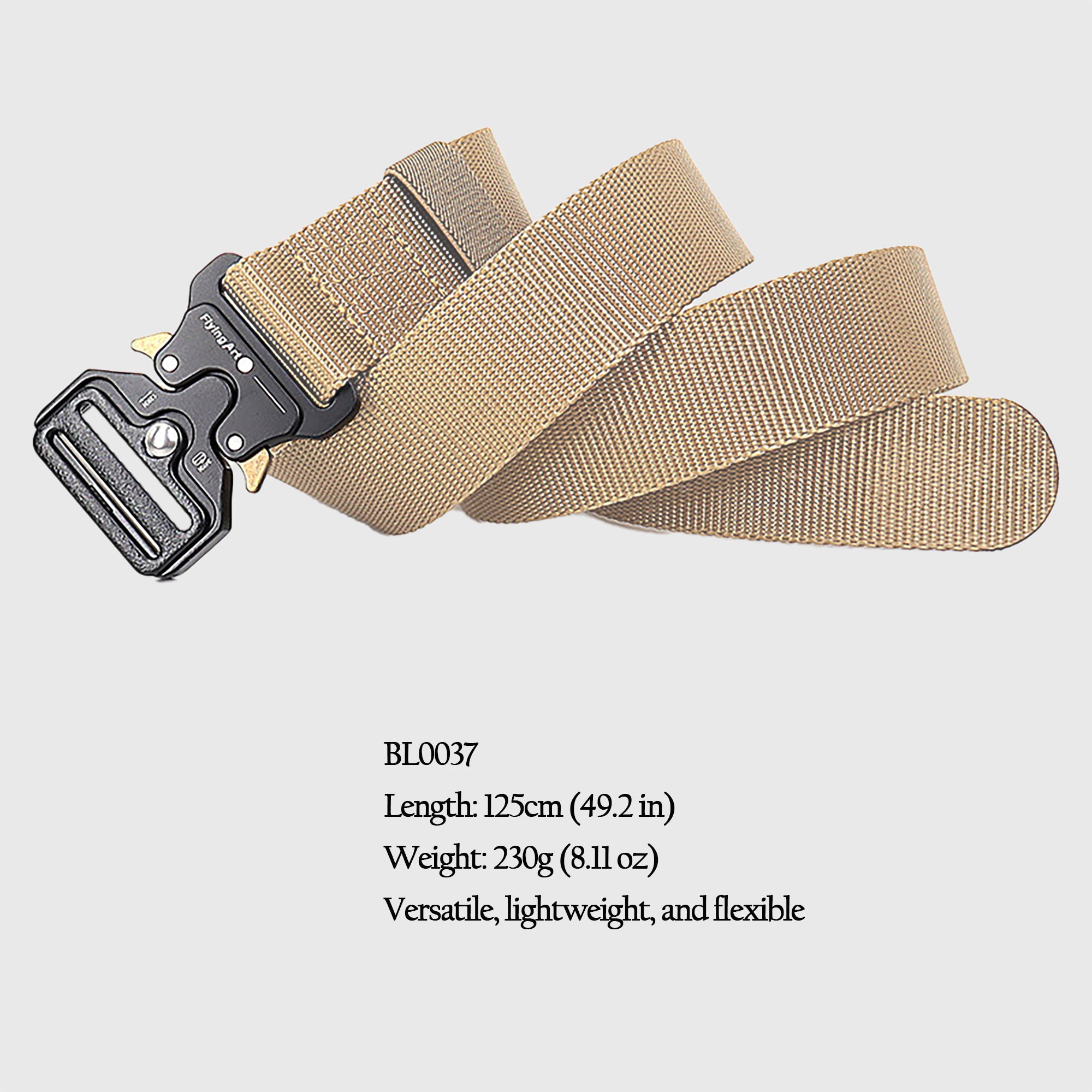 Anna-Kaci Women's Tactical Nylon Waist Belt with Quick-Release Metal Buckle