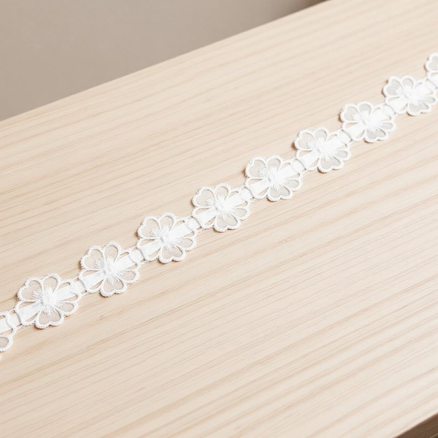 Anna-Kaci Women's Floral Lace Belt with Ribbon Tie and Delicate Sheer Embroidered Detailing 47in