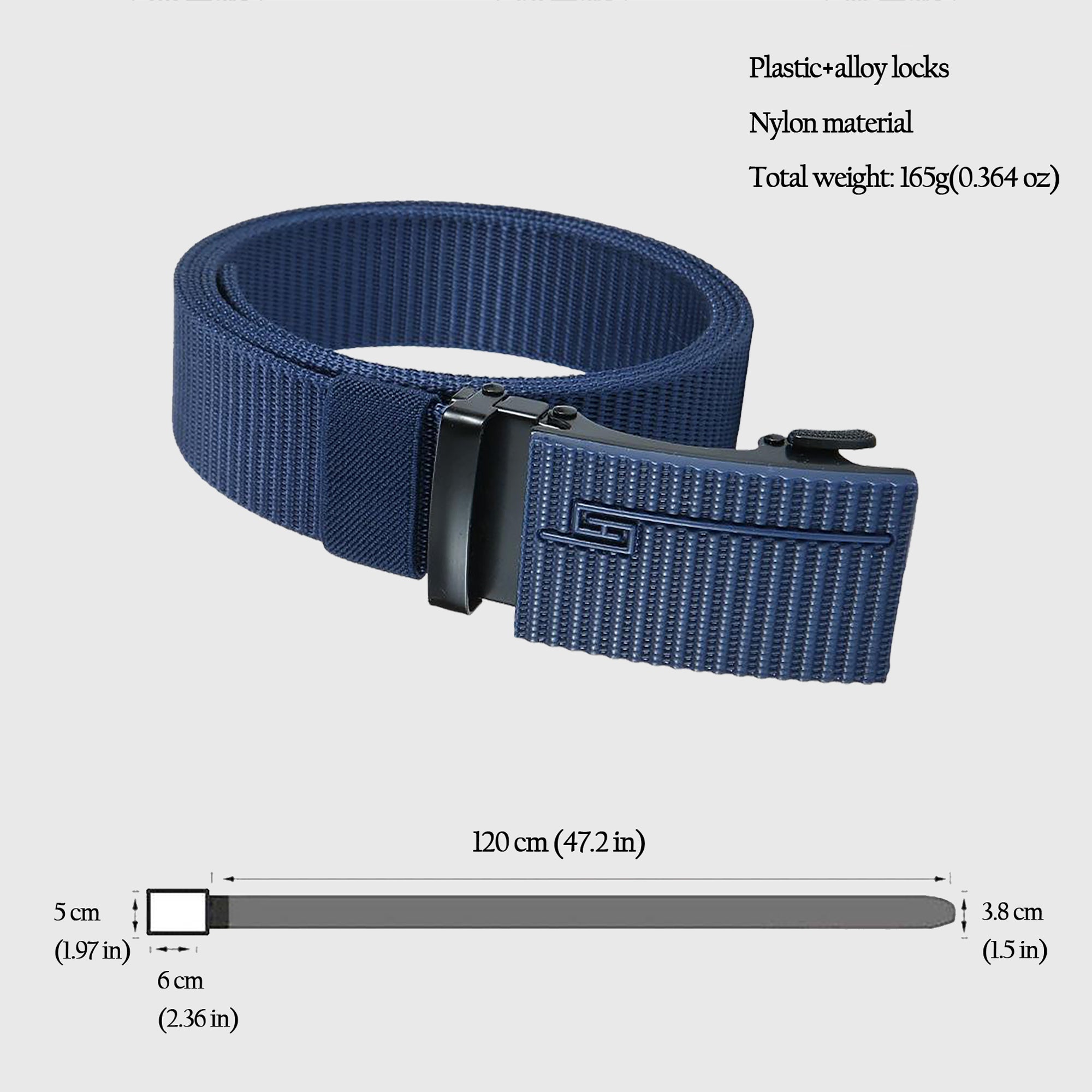 Anna-Kaci Women's Nylon Tactical Belt with Plastic-Alloy Buckle Heavy-Duty Outdoor & Casual Belt