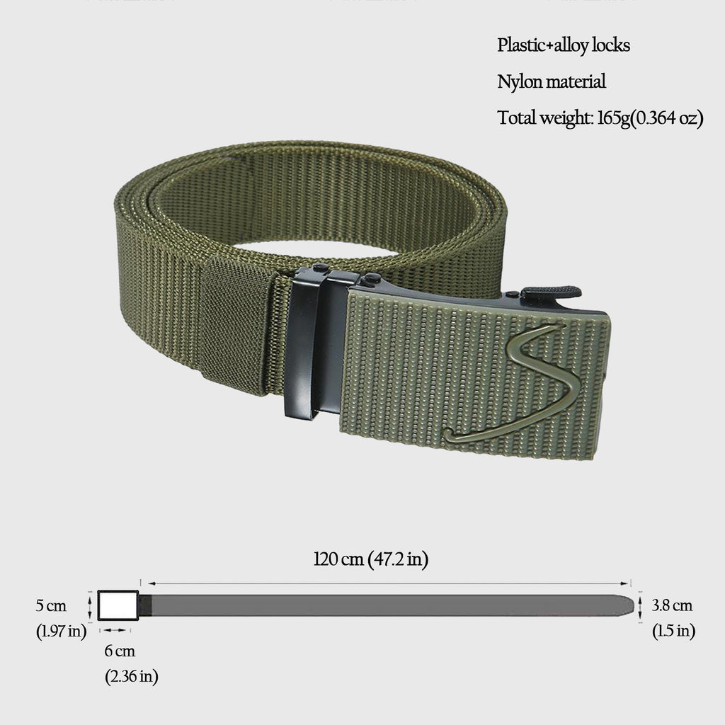 Anna-Kaci Women's Nylon Tactical Belt with Plastic-Alloy Buckle Heavy-Duty Outdoor & Casual Belt