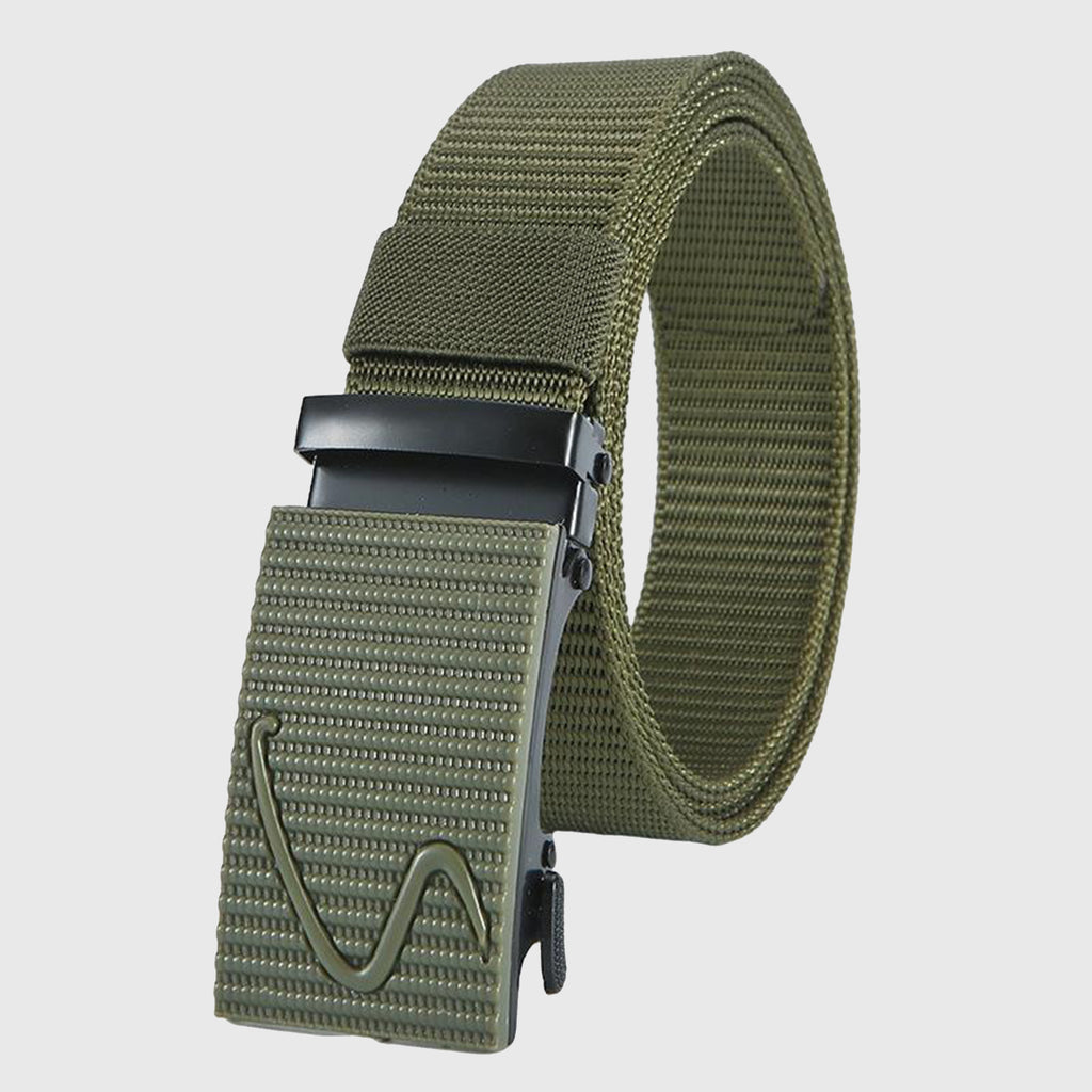 Anna-Kaci Women's Nylon Tactical Belt with Plastic-Alloy Buckle Heavy-Duty Outdoor & Casual Belt