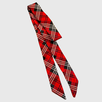 Anna-Kaci Women's Black & White Striped Tie Belt Y2K Fashion Statement Belt