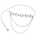 Anna-Kaci Womens Celestial Moon and Sun Charm Metal Waist Chain Belt