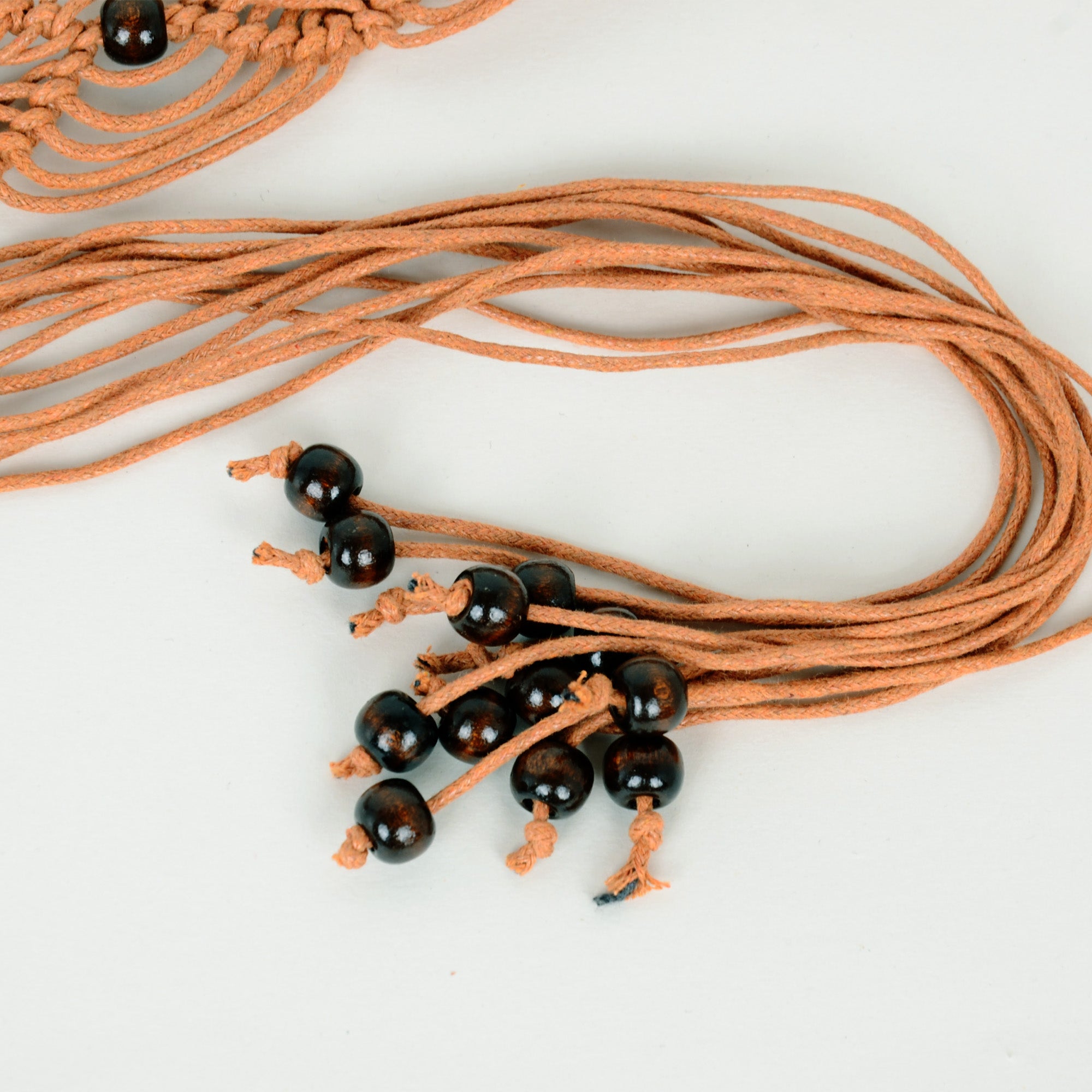 Anna-Kaci Womens Casual Braided Rope Belt with Wooden Ring