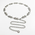 Anna-Kaci Women's Star Link Waist Chain Belt Adjustable Metal Charm Body Jewelry Accessory