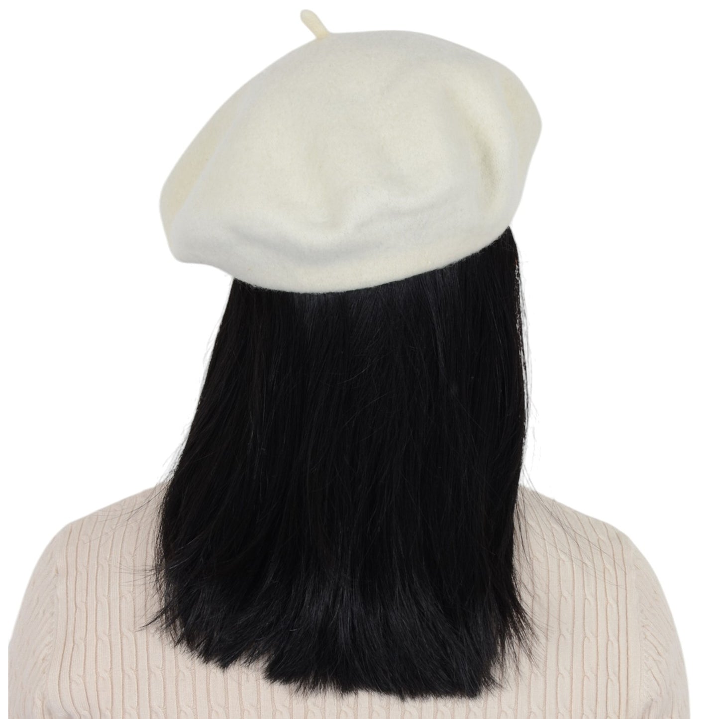 Women's Wool French Beret Hats Solid Color Classic Beanie Fall Winter Cap